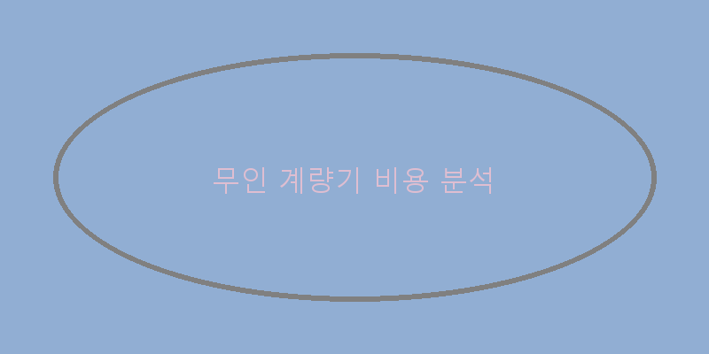 
  무인 계량기 비용 분석
 이미지