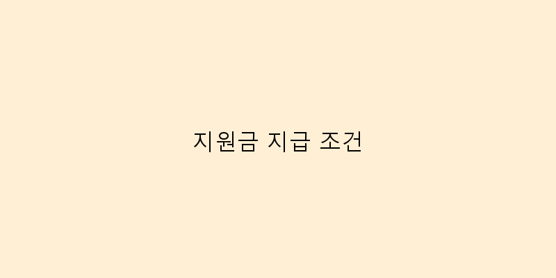 
  지원금 지급 조건
 이미지