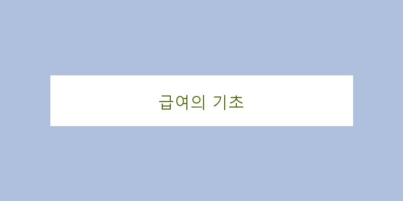 
  급여의 기초
 이미지