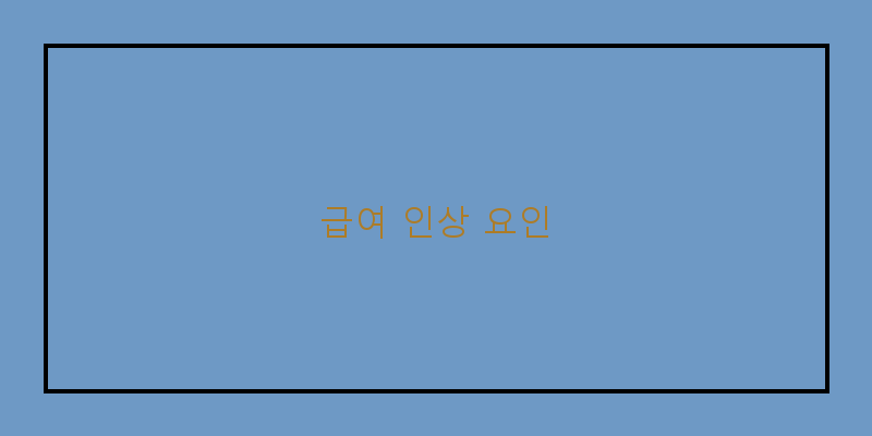 
  급여 인상 요인
 이미지